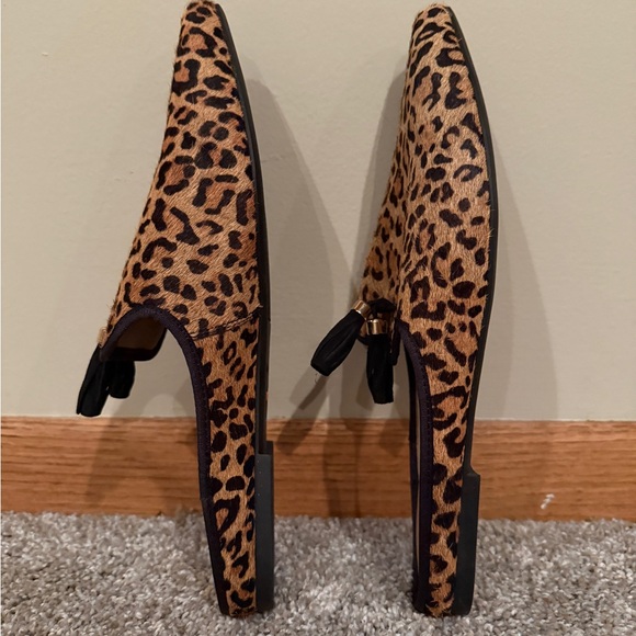 Hush Puppies Leopard Print Flats with Black Tassels - Picture 10 of 10